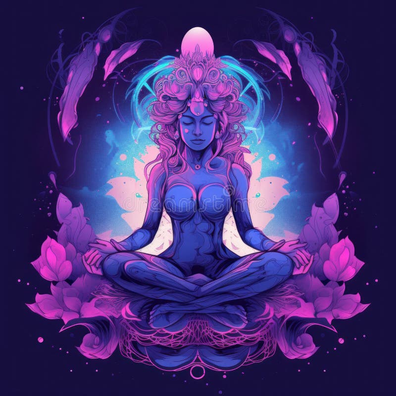 Image of Psyche Greek Goddess of the Soul Illustration Generative AI