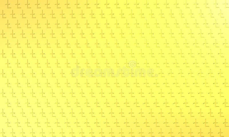 Texture with pound symbol, stylized and geometric background, gold foil fantasy, economy. stock illustration