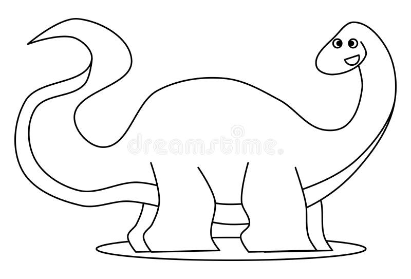 Brontosaurus Clipart Black And White