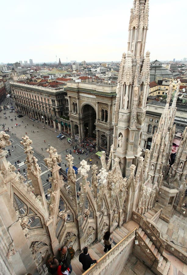 The image from the rooftop of Duomo