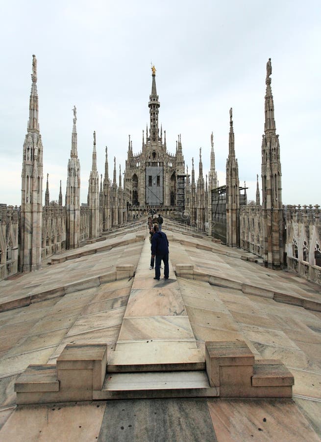 The image from the rooftop of Duomo