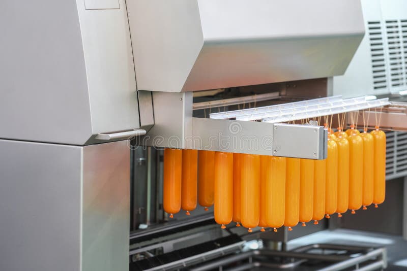 Image of a sausage machine stock images