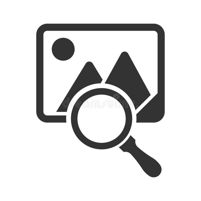 Image search icon royalty free illustration