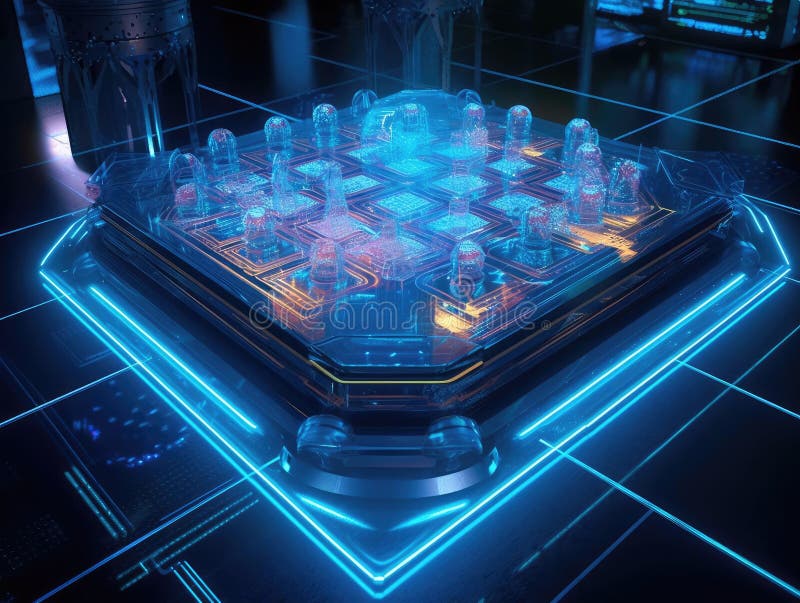 Scifi cyber chess