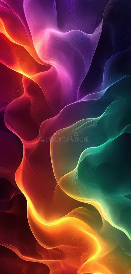 Vibrant abstract background with colorful swirling patterns stock photos