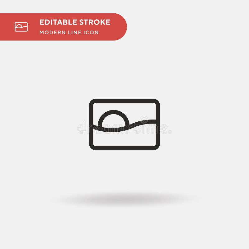 Image Simple vector icon. Illustration symbol design template for web mobile UI element. Perfect color modern pictogram on royalty free illustration