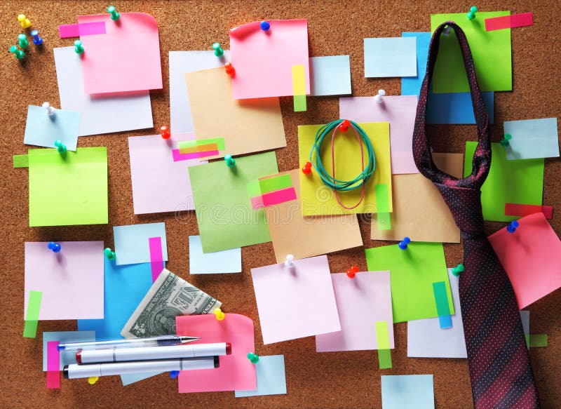 Scattered Sticky Notes Stock Photo by ©Enigmangels 10807508
