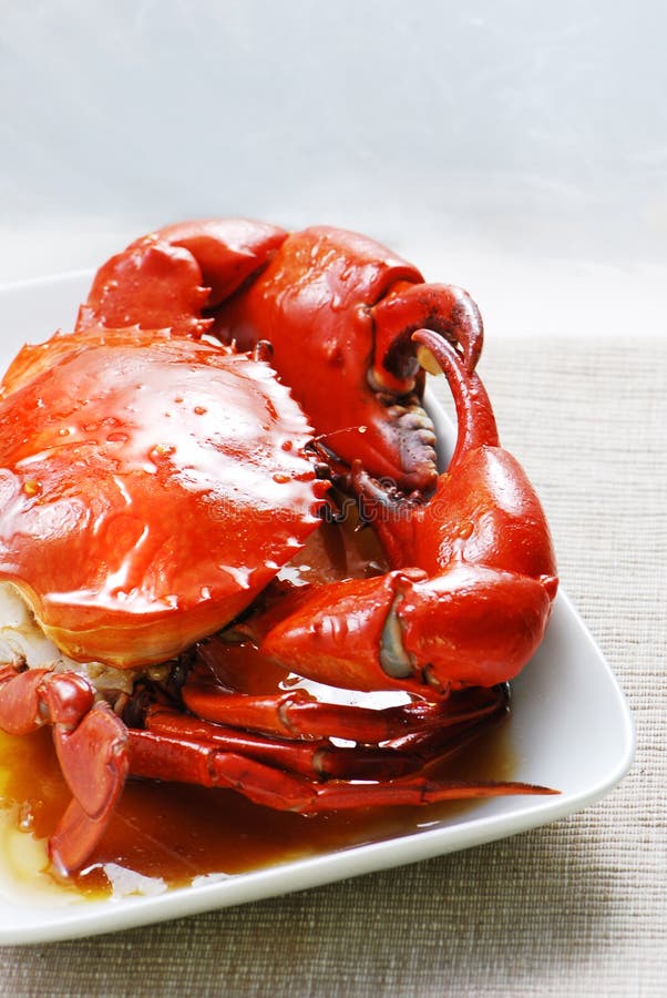 Stir Fried Crab with Oyster Sauce Stock Photo - Image of crab, dish ...