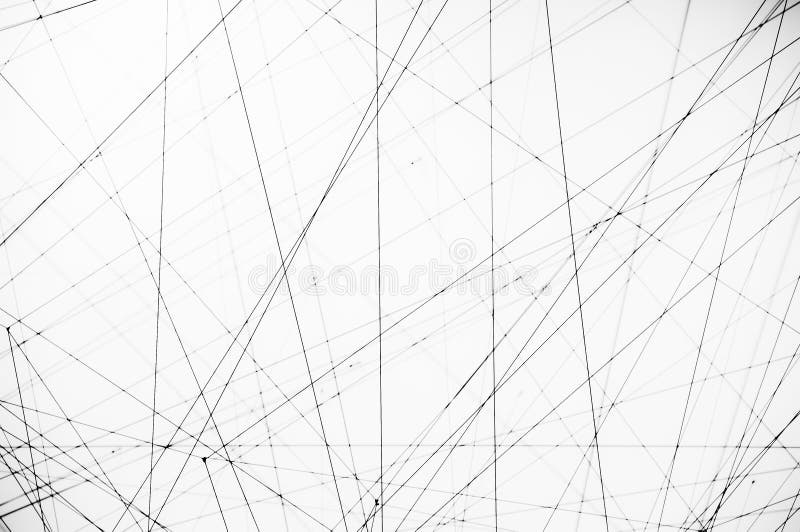 Image of Structures Composed of Lines in an Installation Stock Image