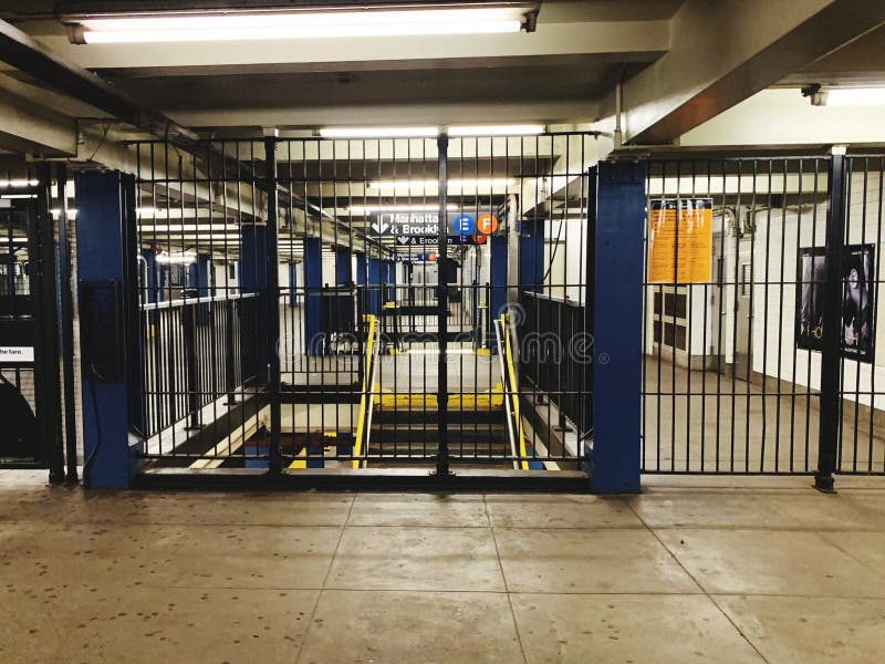 Image of subway in nyc - America. royalty free stock photos