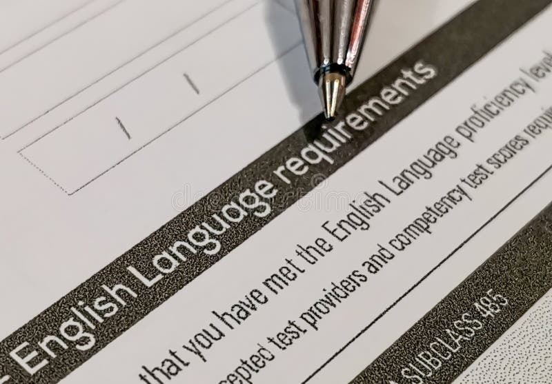 English Language Requirements Stock Image Image of english, apply