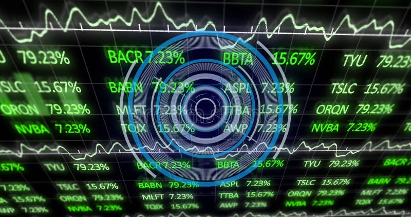 Image of text and scope over binary code vector illustration
