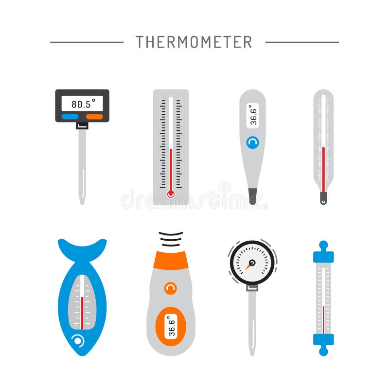 Image thermometer icons stock illustration Image thermometer icons stock illustration