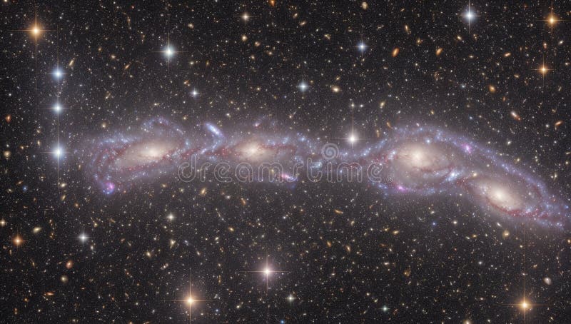 An Image Of A Thoughtfully Introspective Image Of A Galaxy AI Generative vector illustration