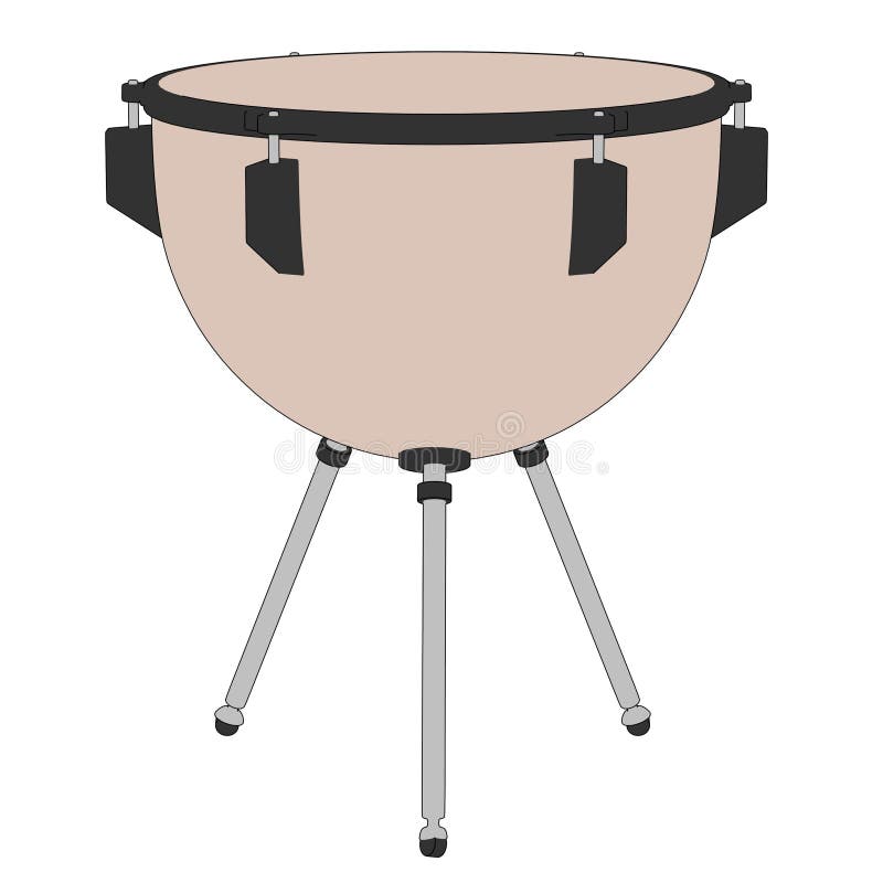 Image of timpani drum stock illustration. Illustration of toon 35869765