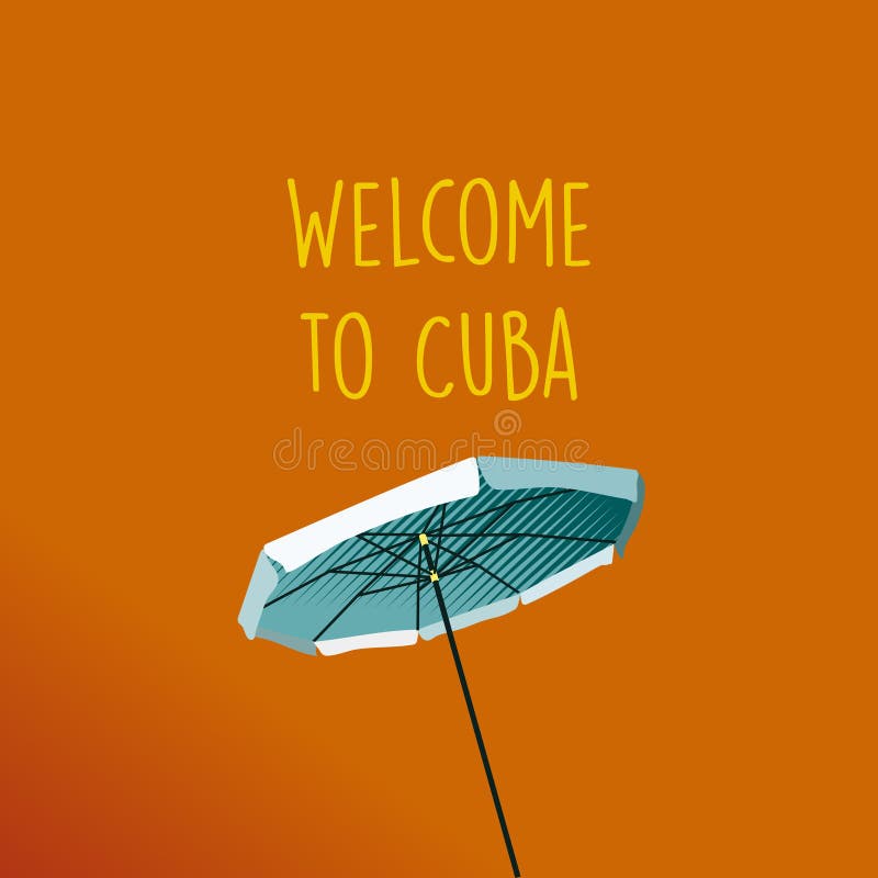 Welcome to Cuba royalty free illustration Welcome to Cuba royalty free illustration