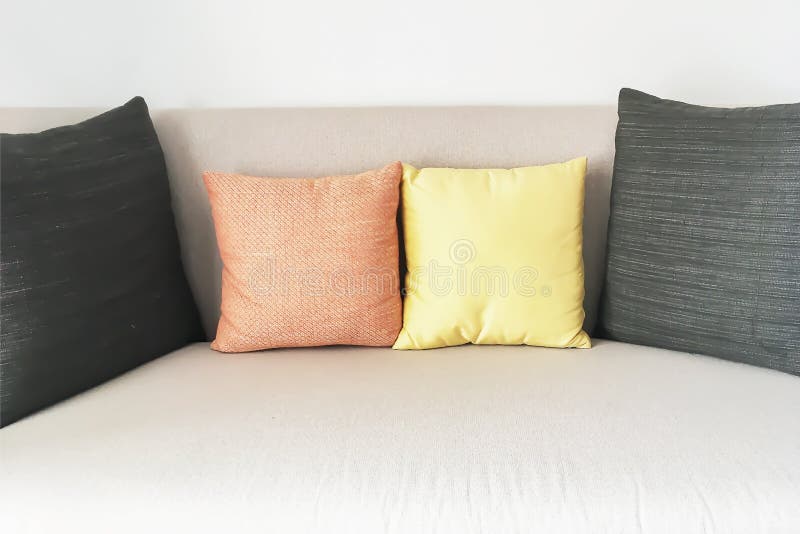 sofa set with big pillows