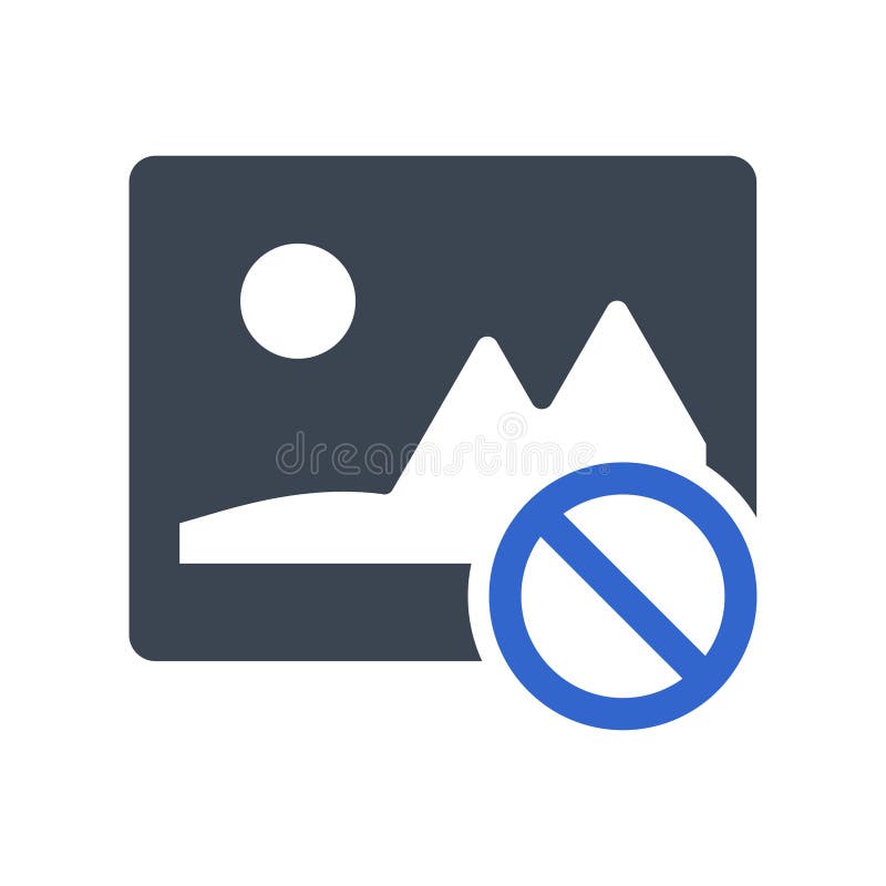 Image unavailable icon stock vector. Illustration of icon - 129166551
