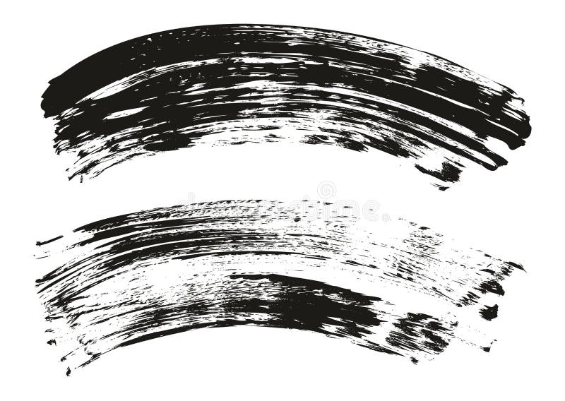 Flat Fan Brush Regular Curved Background High Detail Abstract Vector