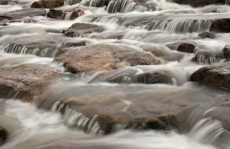 Image of a waterfall with cascade water flowing