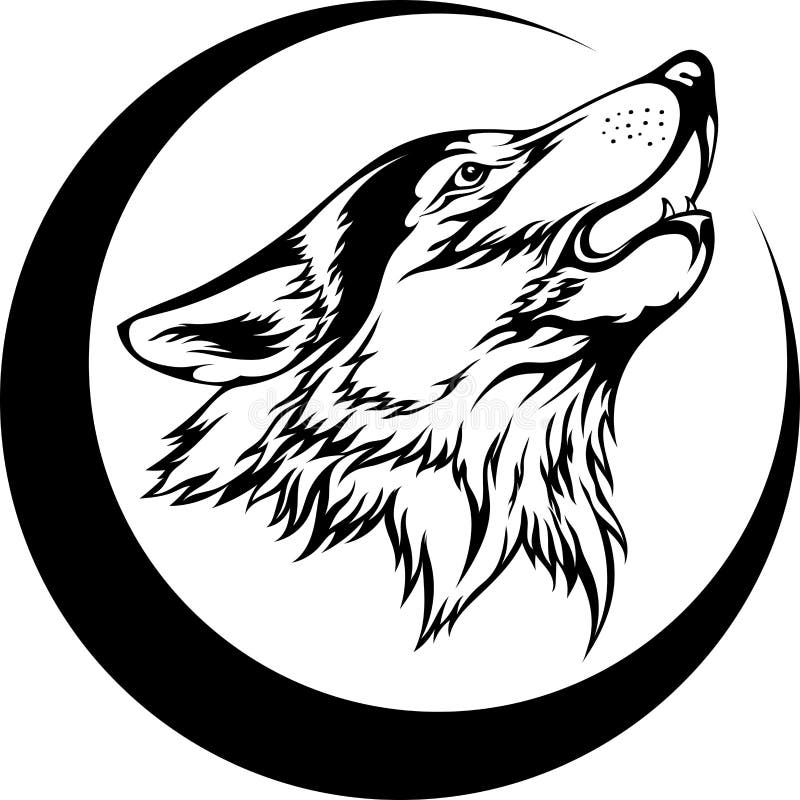 wolf howling logo