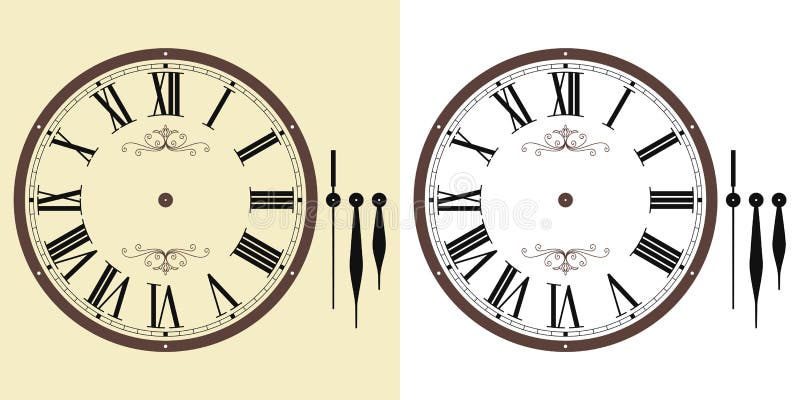 Image à l'ancienne horloge illustration de vecteur