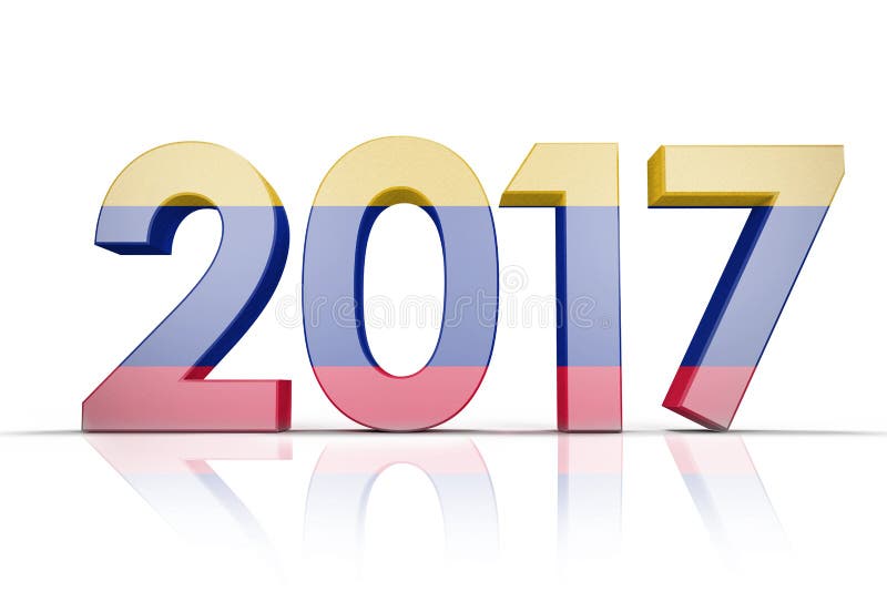 Imagem composta da bandeira nacional de Colômbia ilustração royalty free