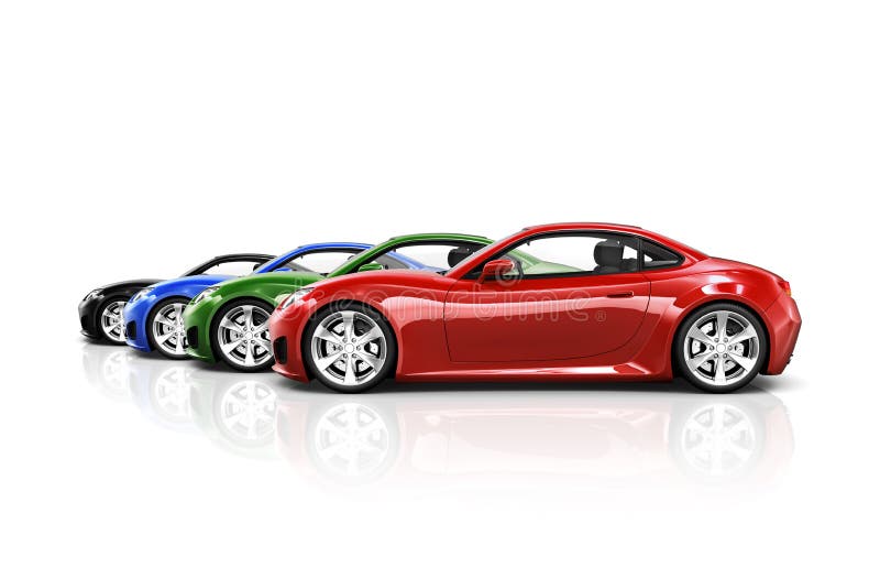 3D Image of Sports Car Collection. 3D Image of Sports Car Collection.