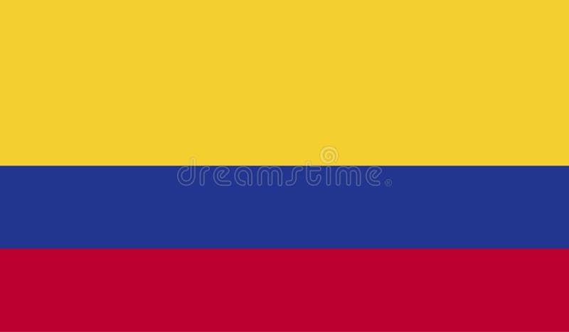 Imagem da bandeira de Colômbia ilustração do vetor Imagem da bandeira de Colômbia ilustração do vetor