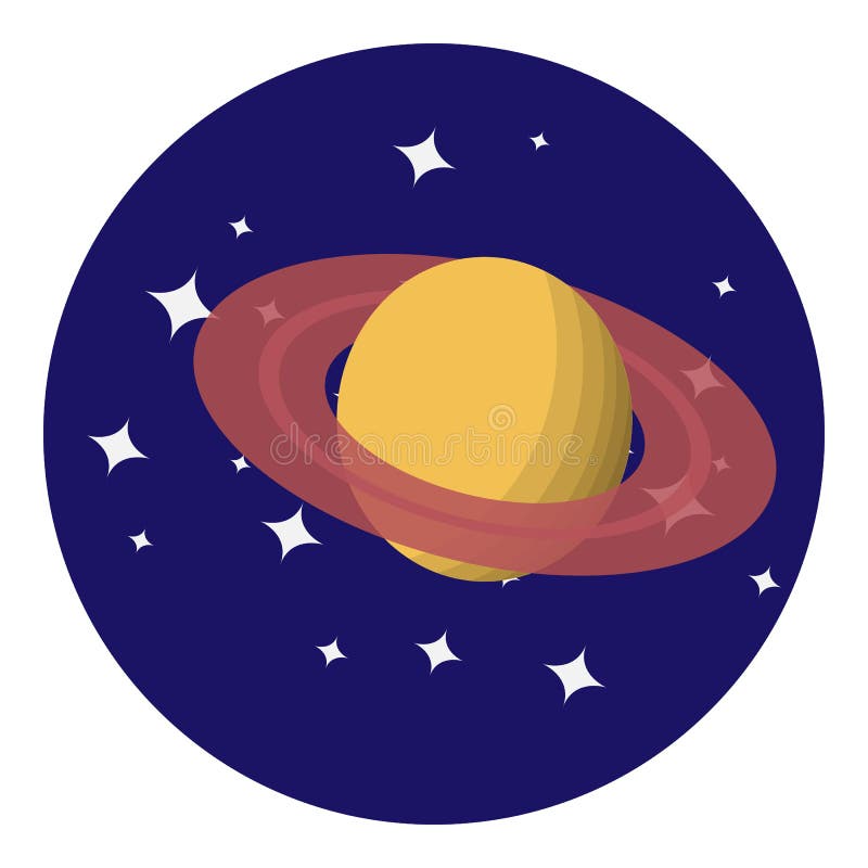 Imagem do vetor de Saturn ilustração royalty free Imagem do vetor de Saturn ilustração royalty free