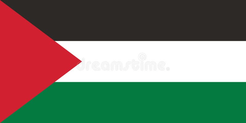 Imagem do vetor para a bandeira de Palestina Baseado no oficial e na bandeira palestina exata ilustração stock Imagem do vetor para a bandeira de Palestina Baseado no oficial e na bandeira palestina exata ilustração stock