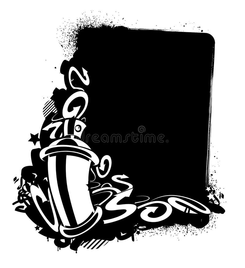 Imagem dos grafittis ilustração do vetor