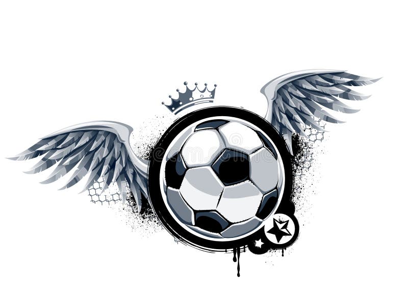 Imagem de grafiti com bola ilustração do vetor