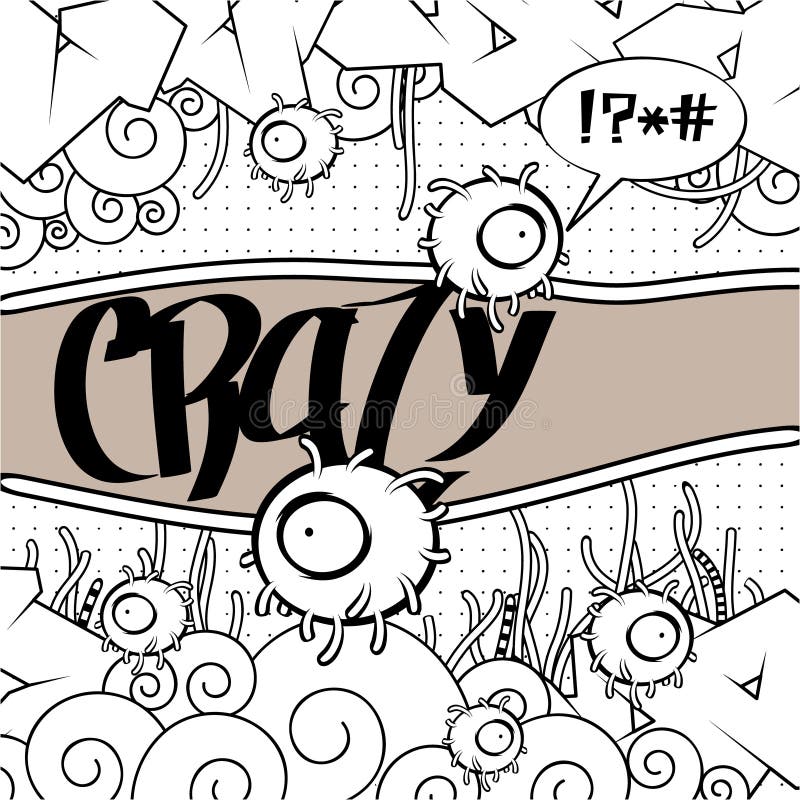 Imagem de grafiti estranha ilustração royalty free