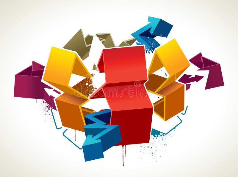 Imagem de graffiti fixe ilustração stock