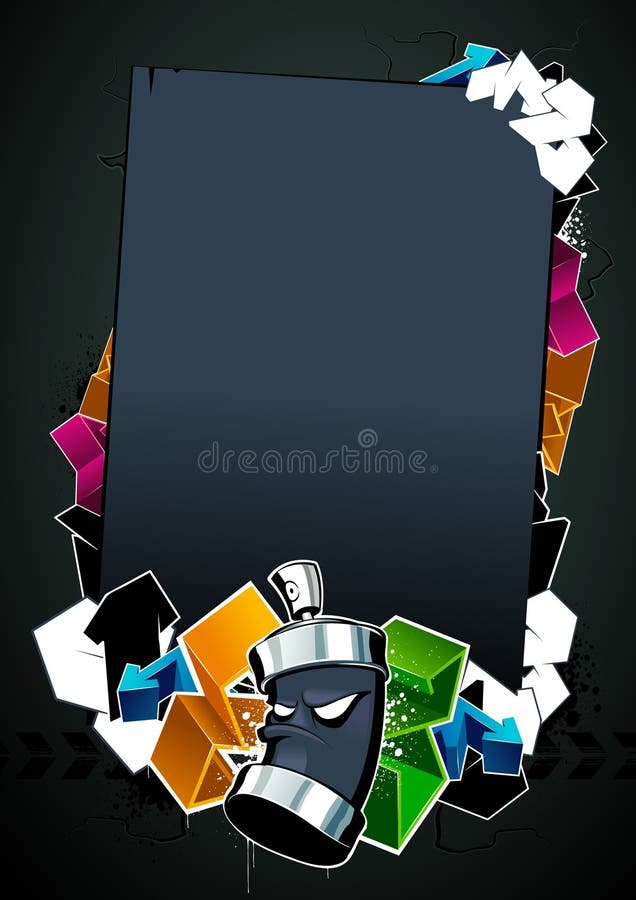 Imagem de graffiti fixe ilustração royalty free