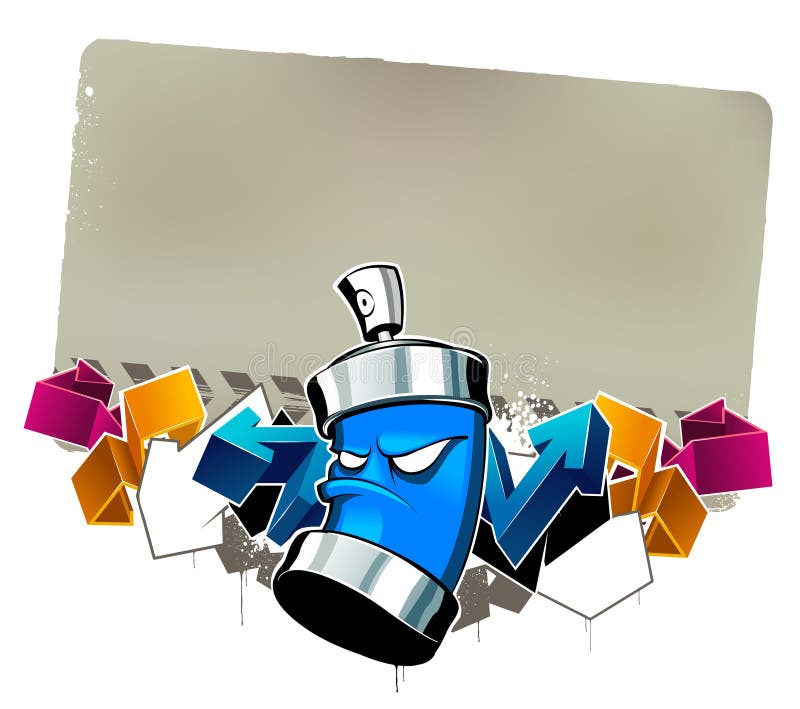 Imagem de graffiti fixe ilustração royalty free