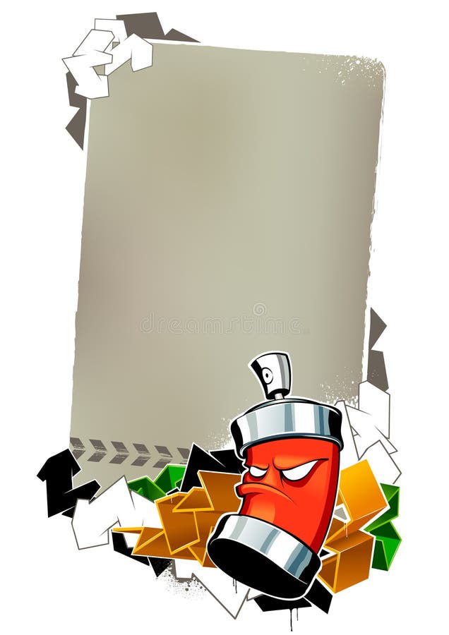 Imagem de graffiti fixe ilustração stock