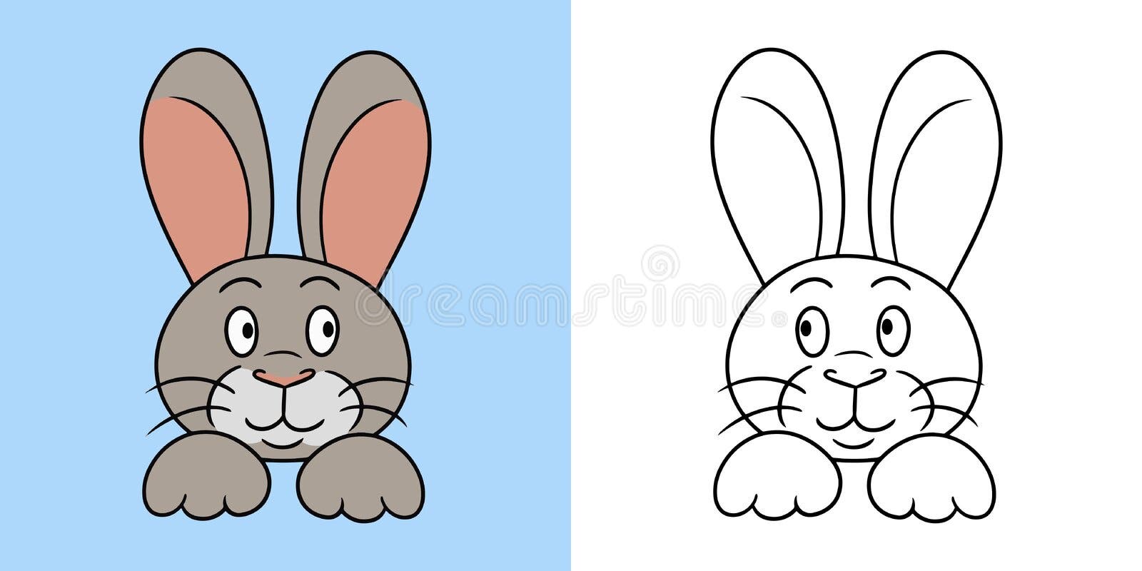 HOW TO DRAW AN EASTER BUNNY EASY DRAWING EASY AND FOFO - Drawing to Draw 