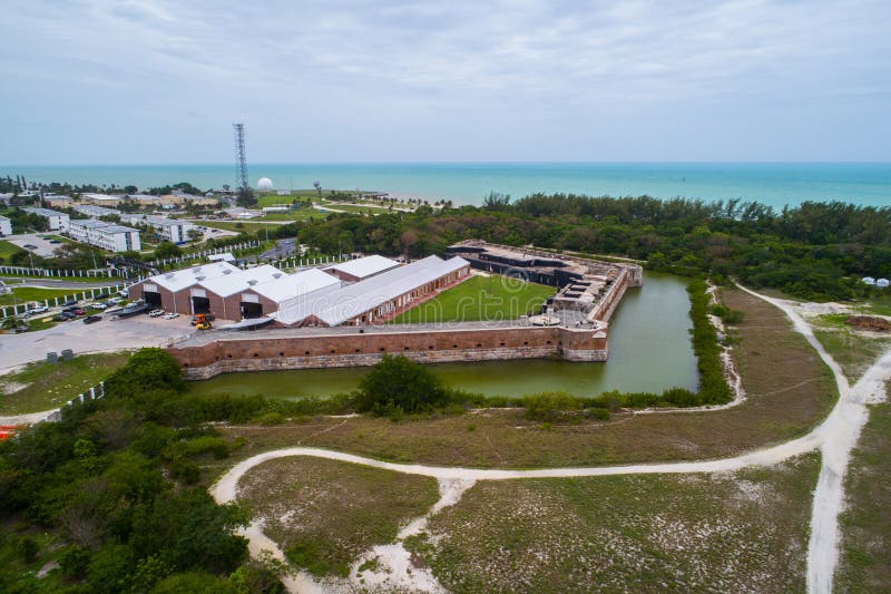 Imagen aérea del fuerte Zachary Taylor Fortress Key West fotografía de archivo Imagen aérea del fuerte Zachary Taylor Fortress Key West fotografía de archivo