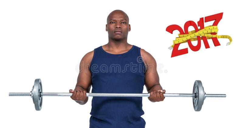 imagen compuesta 3D del hombre del ajuste que levanta el barbell pesado stock de ilustración imagen compuesta 3D del hombre del ajuste que levanta el barbell pesado stock de ilustración