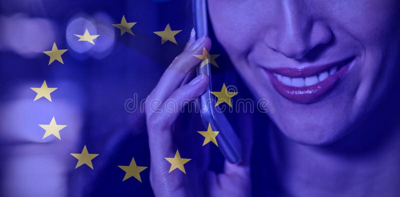 Imagen compuesta de la bandera europea libre illustration Imagen compuesta de la bandera europea libre illustration