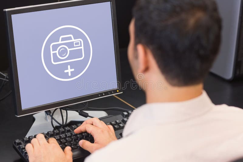 Imagen compuesta de los apps de la fotografía ilustración del vector Imagen compuesta de los apps de la fotografía ilustración del vector