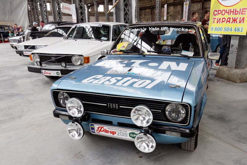 Imagen común automotriz del vintage de Ford Escort RS2000 México fotografía de archivo libre de regalías Imagen común automotriz del vintage de Ford Escort RS2000 México fotografía de archivo libre de regalías