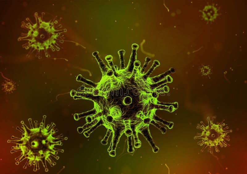 Imagen de fondo de virus corona para diseño