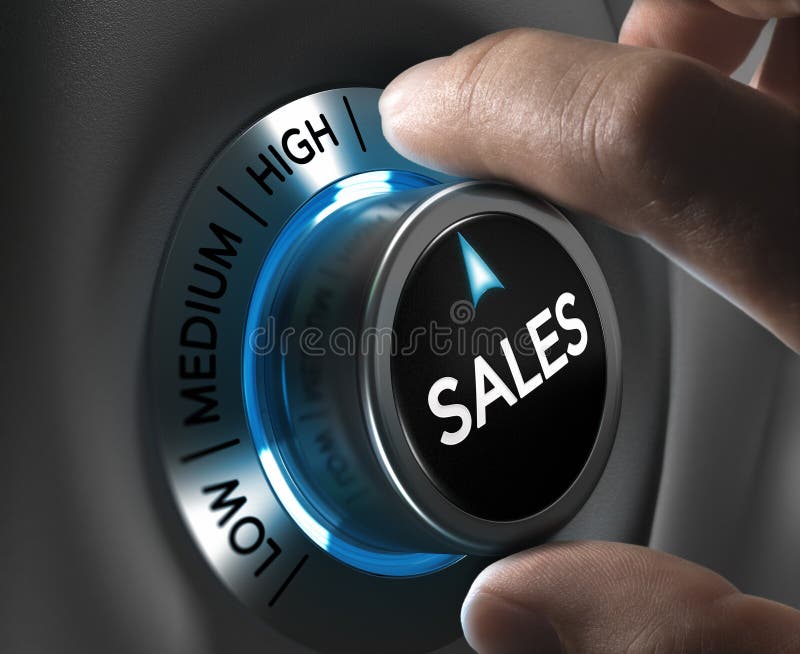 Imagen del concepto de la estrategia de las ventas ilustración del vector Imagen del concepto de la estrategia de las ventas ilustración del vector