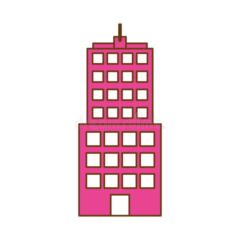 Imagen del icono del edificio de la ciudad libre illustration