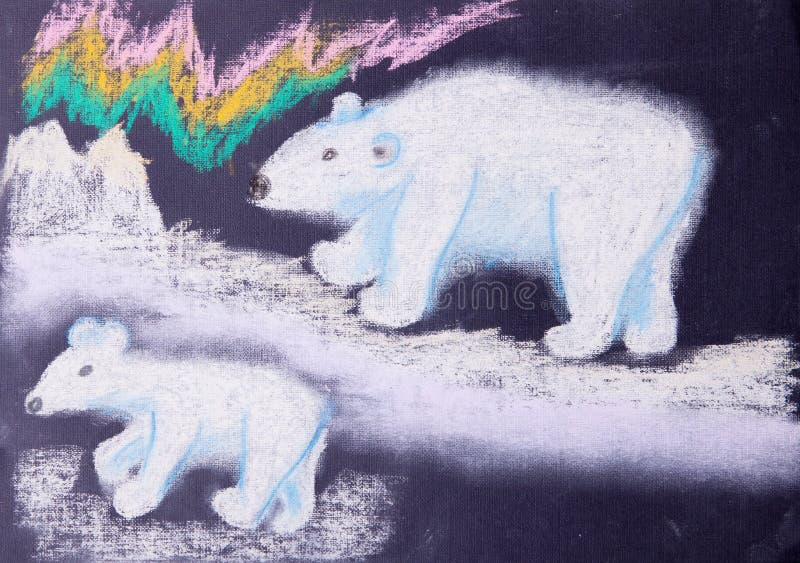 Imagen del niño de los osos blancos stock de ilustración Imagen del niño de los osos blancos stock de ilustración