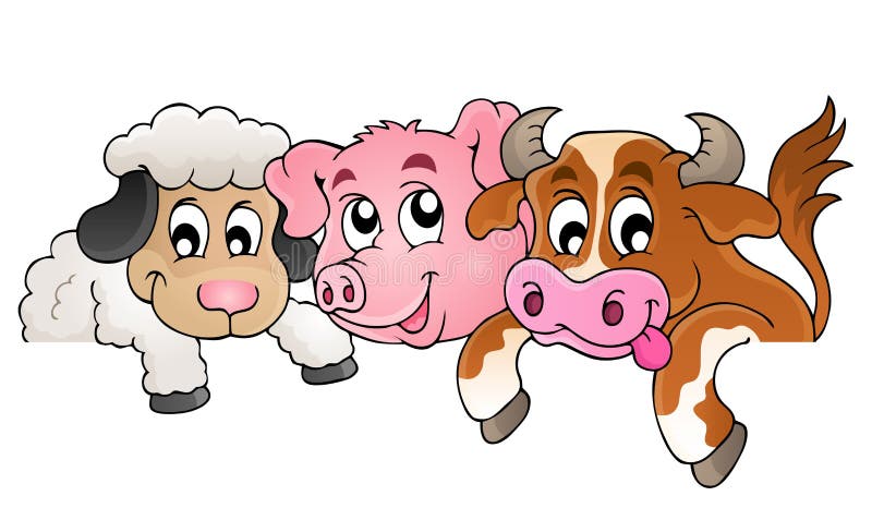 Imagen 1 del tema de los animales del campo ilustración del vector Imagen 1 del tema de los animales del campo ilustración del vector