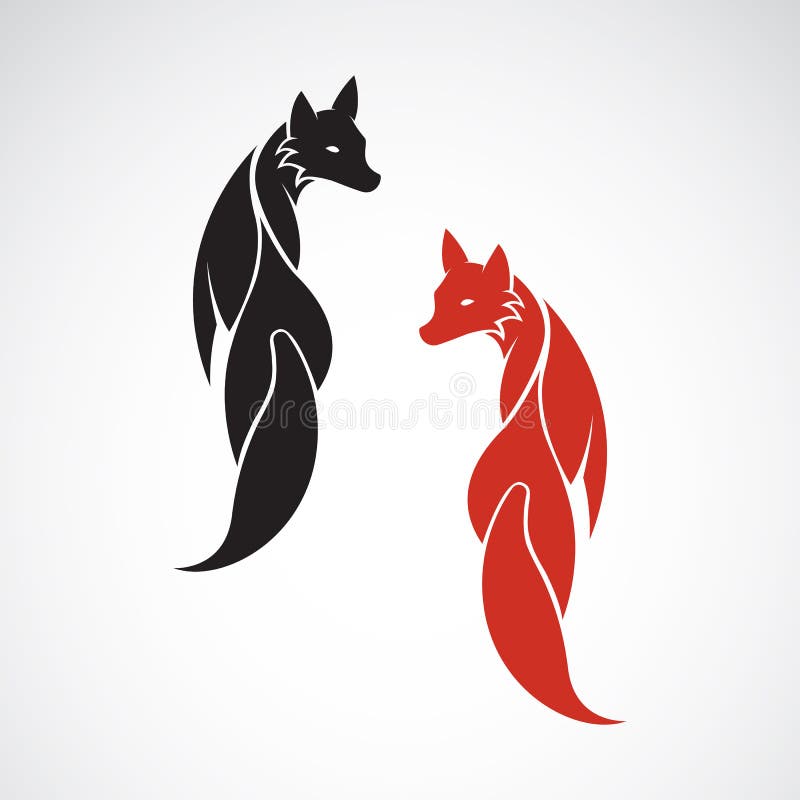Imagen Del Vector De Un Diseño Del Zorro Ilustración del Vector
